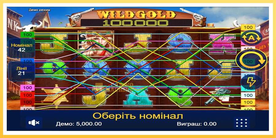 Wild Gold 100000: ပိုက်ဆံအတွက်ကစား, ပုံ 1