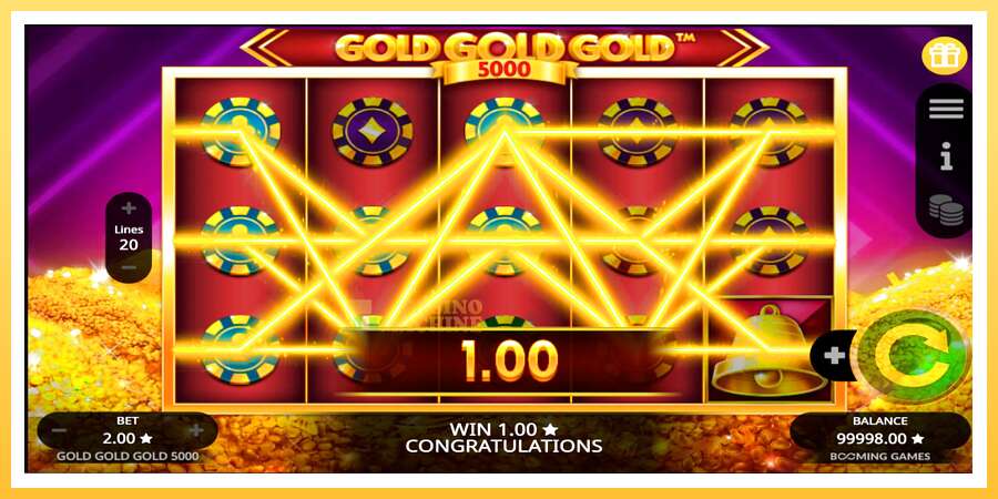 Gold Gold Gold 5000: ပိုက်ဆံအတွက်ကစား, ပုံ 2