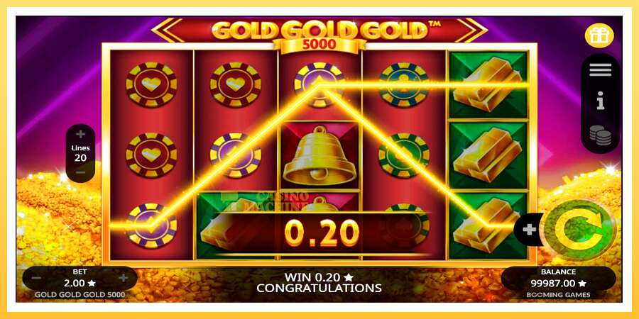 Gold Gold Gold 5000: ပိုက်ဆံအတွက်ကစား, ပုံ 3