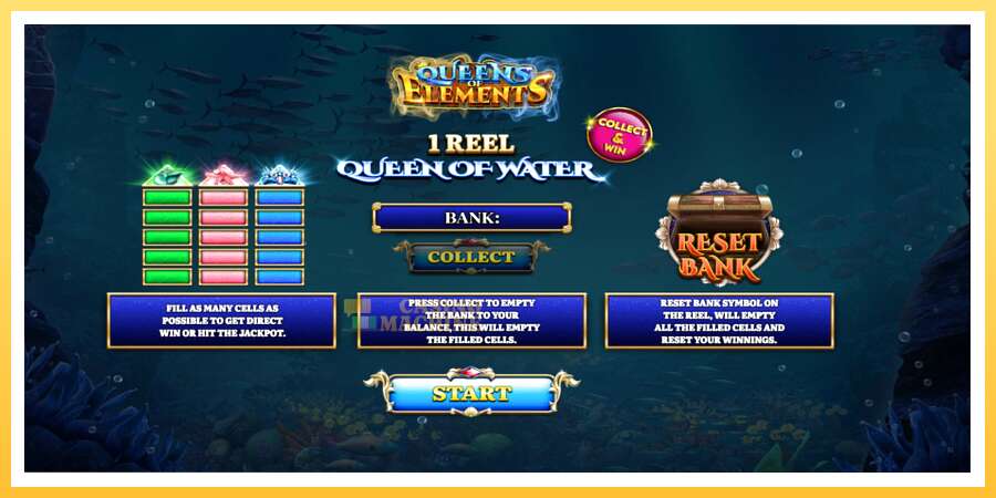 1 Reel Queen of Water: ပိုက်ဆံအတွက်ကစား, ပုံ 1