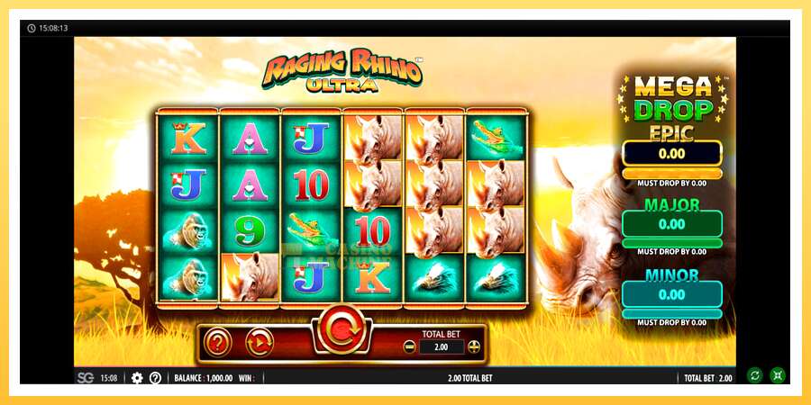 Raging Rhino Ultra: ပိုက်ဆံအတွက်ကစား, ပုံ 1