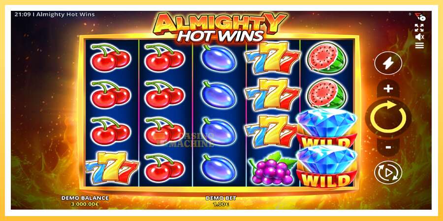 Almighty Hot Wins: ပိုက်ဆံအတွက်ကစား, ပုံ 1