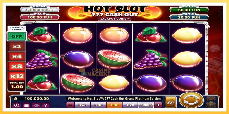 Hot Slot: 777 Cash Out Grand Platinum Edition: ပိုက်ဆံအတွက်ကစား, ပုံ 1