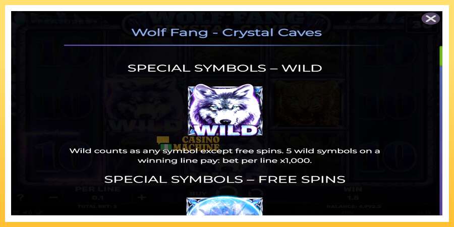 Wolf Fang - Crystal Caves: ပိုက်ဆံအတွက်ကစား, ပုံ 4