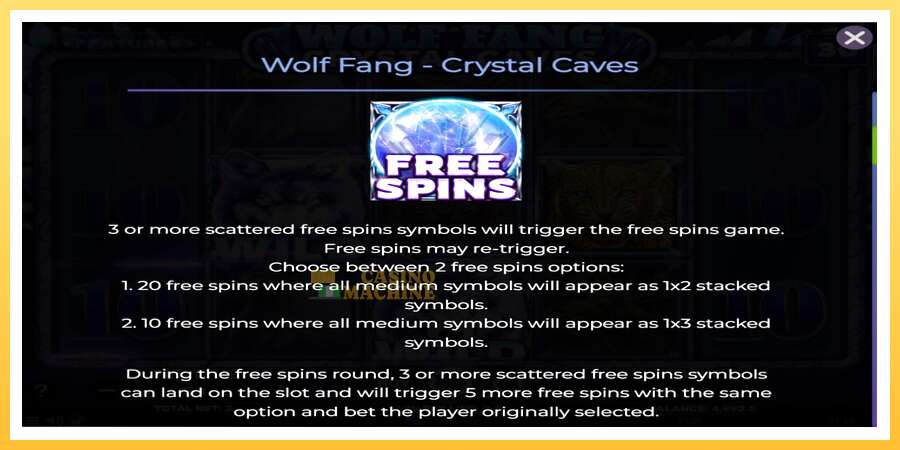 Wolf Fang - Crystal Caves: ပိုက်ဆံအတွက်ကစား, ပုံ 5