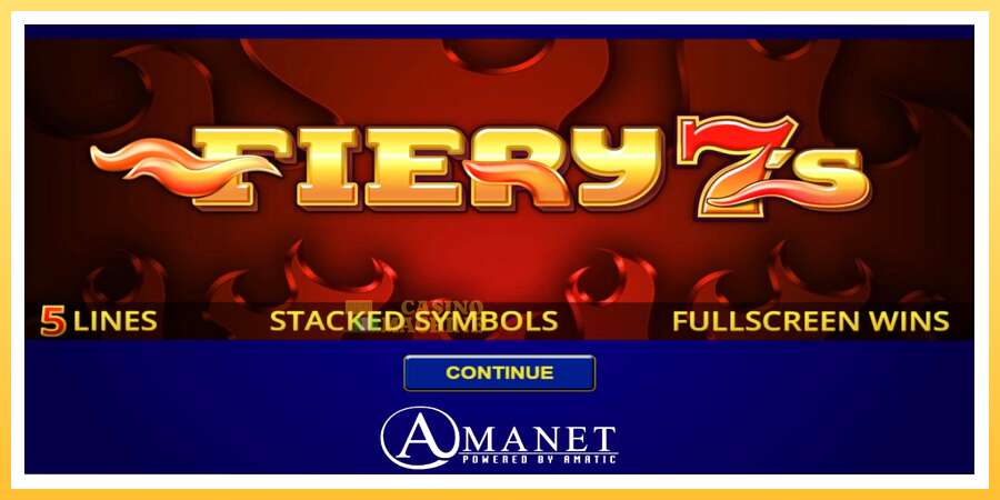 Fiery 7s: ပိုက်ဆံအတွက်ကစား, ပုံ 1