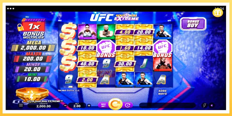 UFC Gold Blitz Extreme: ပိုက်ဆံအတွက်ကစား, ပုံ 1