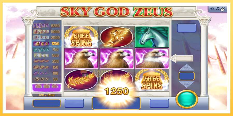 Sky God Zeus 3x3: ပိုက်ဆံအတွက်ကစား, ပုံ 2