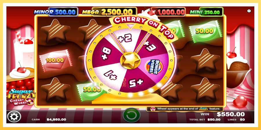 Sugar Frenzy Cherry Wheel: ပိုက်ဆံအတွက်ကစား, ပုံ 4