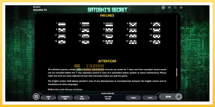 Satoshi’s Secret: ပိုက်ဆံအတွက်ကစား, ပုံ 7