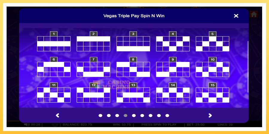 Vegas Triple Pay Spin n Win: ပိုက်ဆံအတွက်ကစား, ပုံ 5