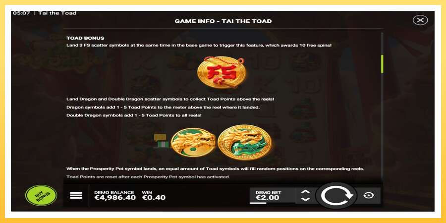 Tai the Toad: ပိုက်ဆံအတွက်ကစား, ပုံ 4