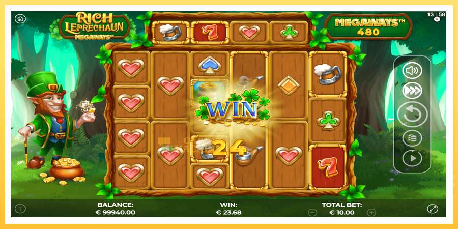 Rich Leprechaun Megaways: ပိုက်ဆံအတွက်ကစား, ပုံ 3