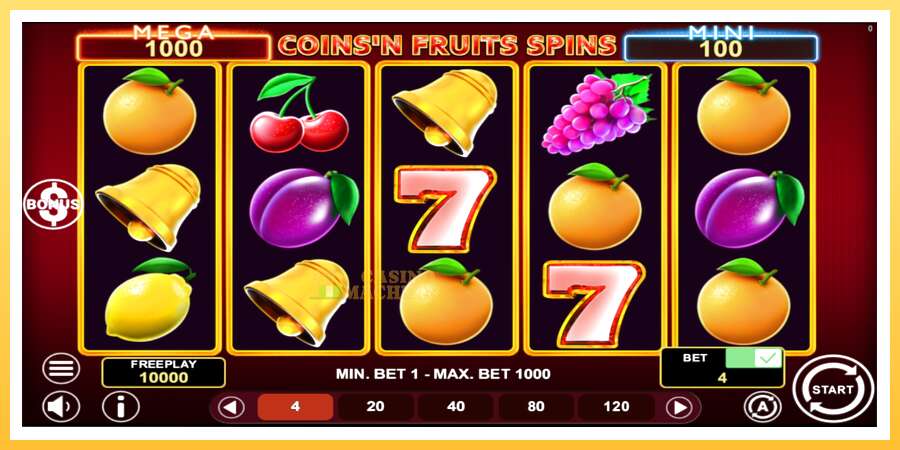 Coinsn Fruits Spins: ပိုက်ဆံအတွက်ကစား, ပုံ 2