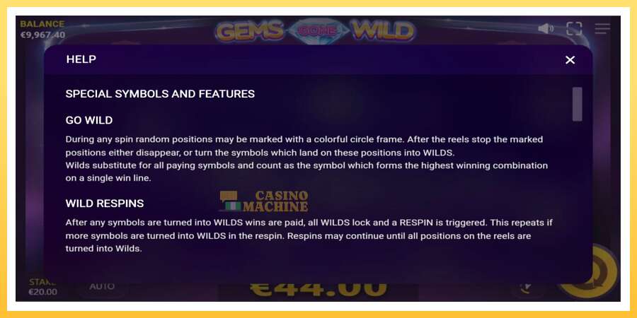 Gems Gone Wild: ပိုက်ဆံအတွက်ကစား, ပုံ 6