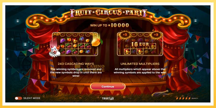 Fruit Circus Party: ပိုက်ဆံအတွက်ကစား, ပုံ 1