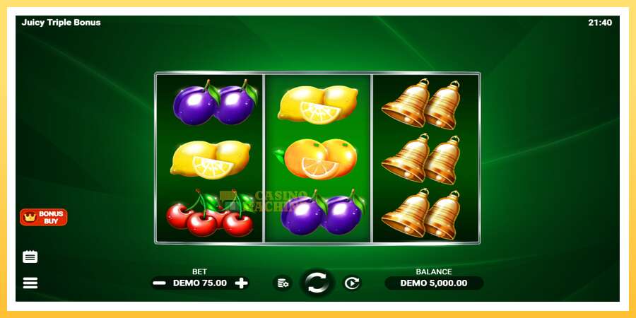 Juicy Triple Bonus: ပိုက်ဆံအတွက်ကစား, ပုံ 2