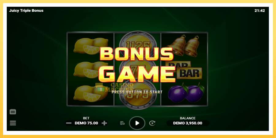 Juicy Triple Bonus: ပိုက်ဆံအတွက်ကစား, ပုံ 3