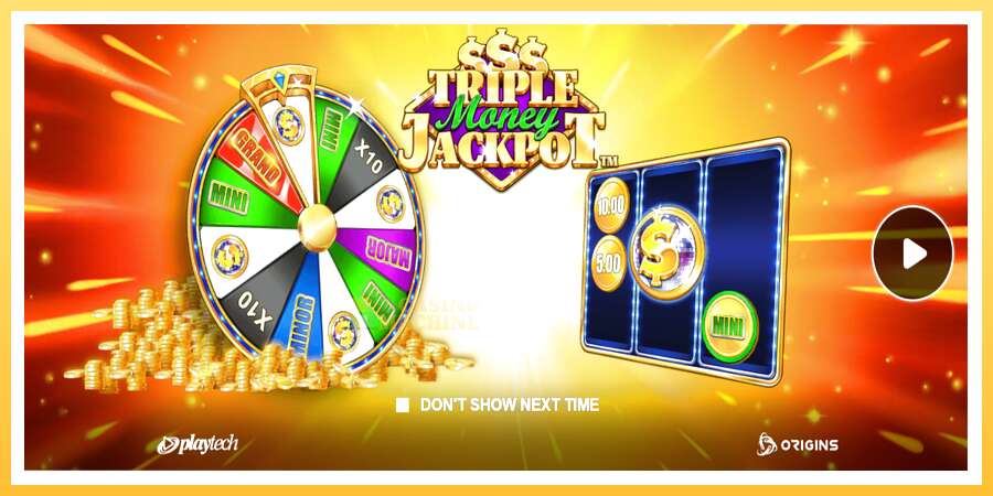 Triple Money Jackpot: ပိုက်ဆံအတွက်ကစား, ပုံ 1