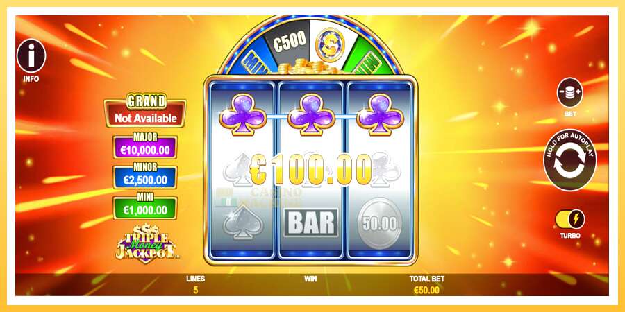 Triple Money Jackpot: ပိုက်ဆံအတွက်ကစား, ပုံ 4