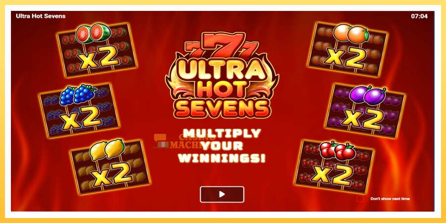 Ultra Hot Sevens: ပိုက်ဆံအတွက်ကစား, ပုံ 1