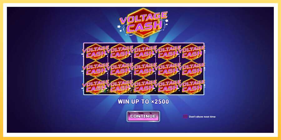 Voltage Cash: ပိုက်ဆံအတွက်ကစား, ပုံ 1