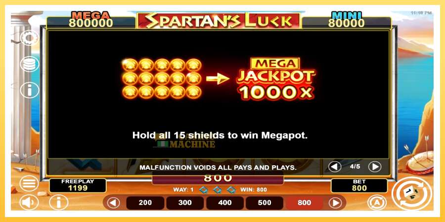 Spartans Luck Hold & Win: ပိုက်ဆံအတွက်ကစား, ပုံ 7