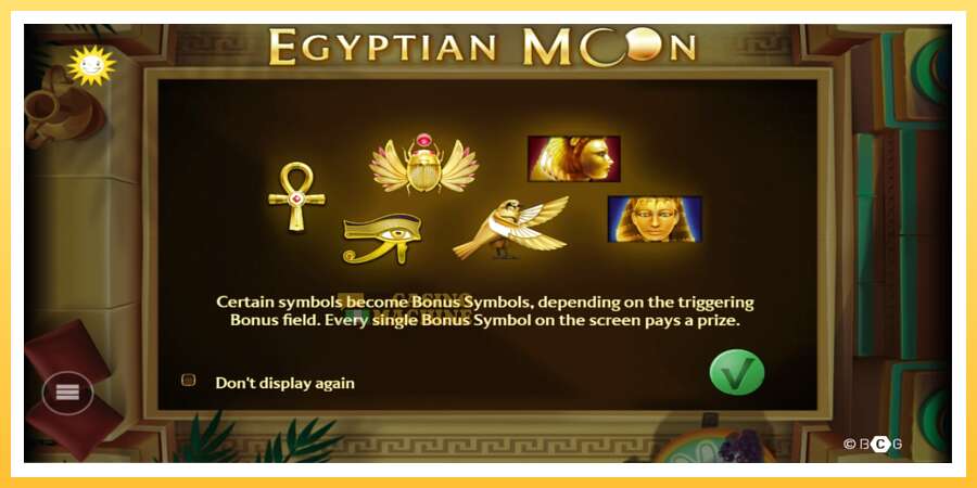 Egyptian Moon: ပိုက်ဆံအတွက်ကစား, ပုံ 1