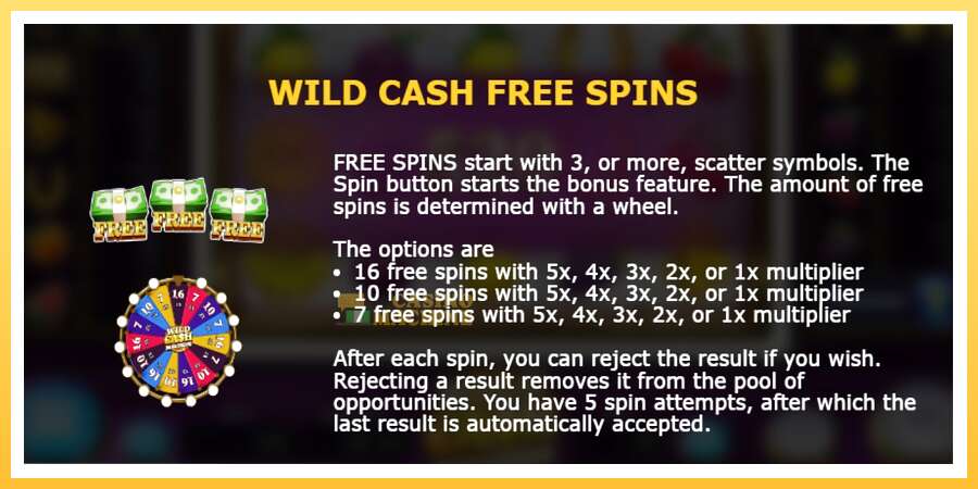 Wild Cash Machine: ပိုက်ဆံအတွက်ကစား, ပုံ 6