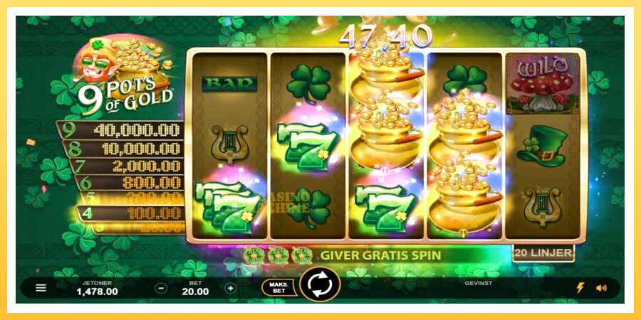 9 Pots of Gold Land & Win: ပိုက်ဆံအတွက်ကစား, ပုံ 3