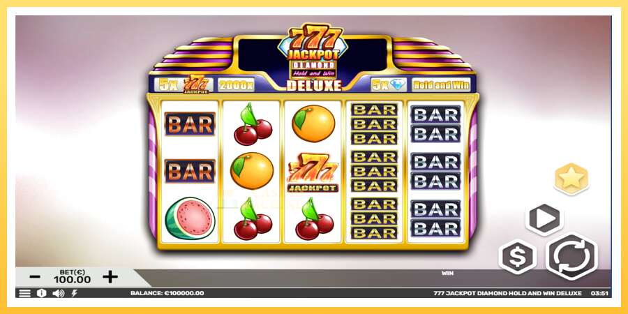 777 Jackpot Diamond Hold and Win Deluxe: ပိုက်ဆံအတွက်ကစား, ပုံ 2