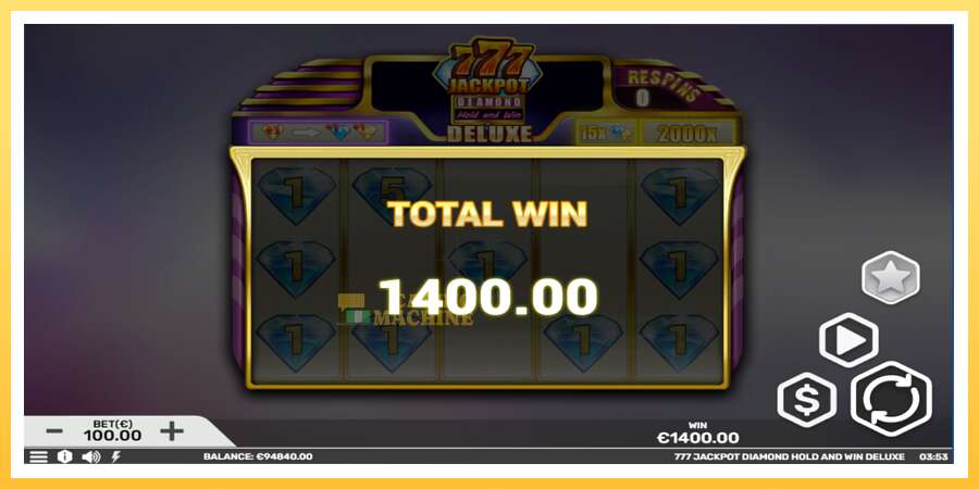 777 Jackpot Diamond Hold and Win Deluxe: ပိုက်ဆံအတွက်ကစား, ပုံ 5