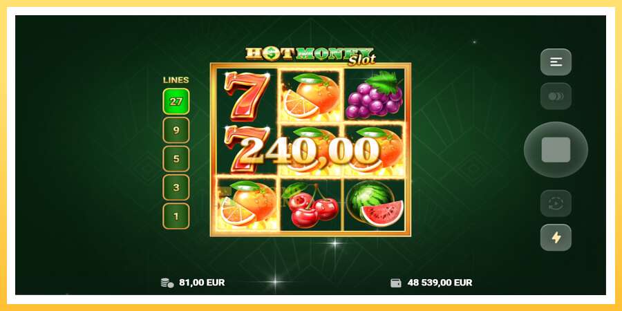 Hot Money Slot: ပိုက်ဆံအတွက်ကစား, ပုံ 3