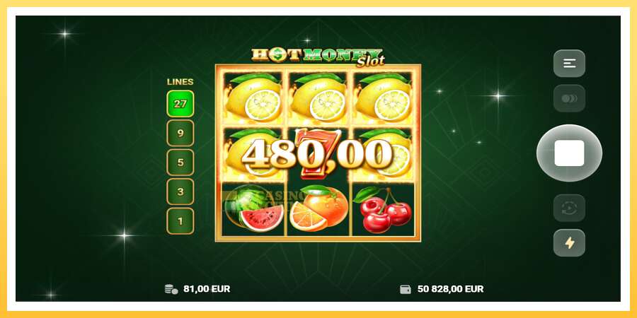 Hot Money Slot: ပိုက်ဆံအတွက်ကစား, ပုံ 5