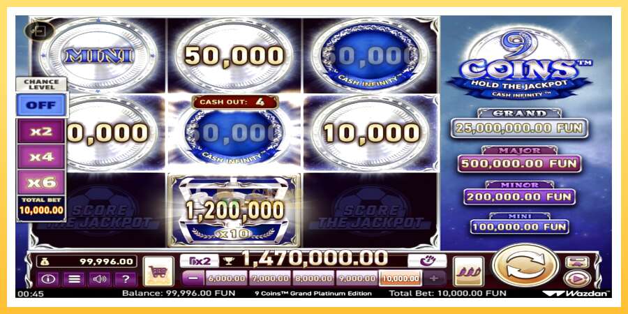 9 Coins Grand Platinum Edition Score The Jackpot: ပိုက်ဆံအတွက်ကစား, ပုံ 3