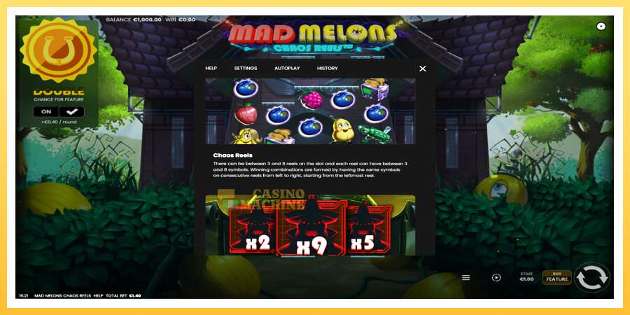 Mad Melons Chaos Reels: ပိုက်ဆံအတွက်ကစား, ပုံ 6