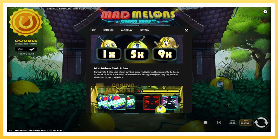 Mad Melons Chaos Reels: ပိုက်ဆံအတွက်ကစား, ပုံ 7