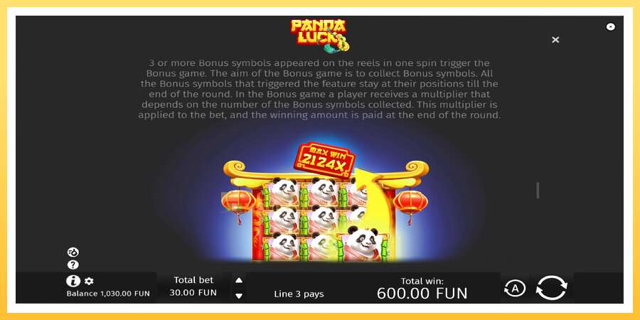 Panda Luck: ပိုက်ဆံအတွက်ကစား, ပုံ 6