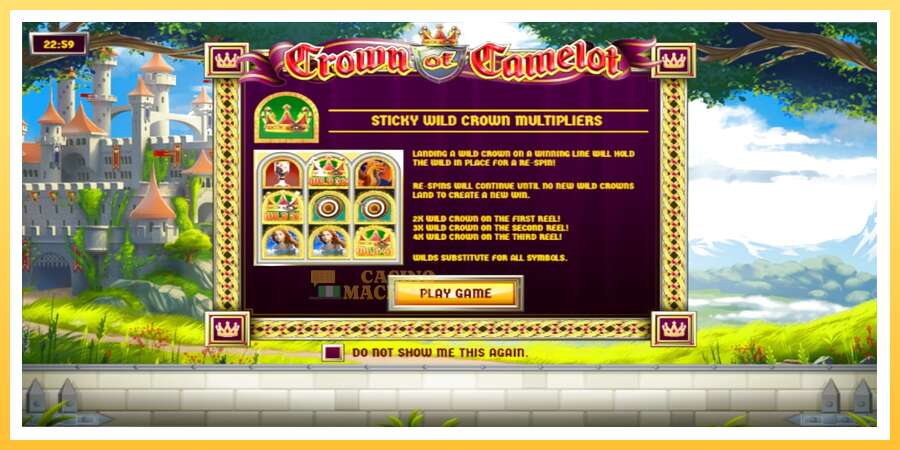 Crown of Camelot: ပိုက်ဆံအတွက်ကစား, ပုံ 1