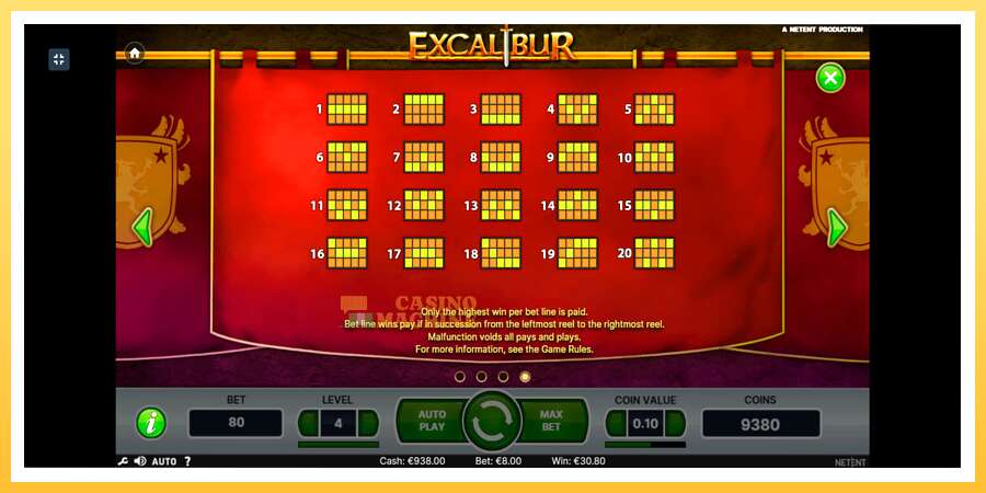 Excalibur: ပိုက်ဆံအတွက်ကစား, ပုံ 9