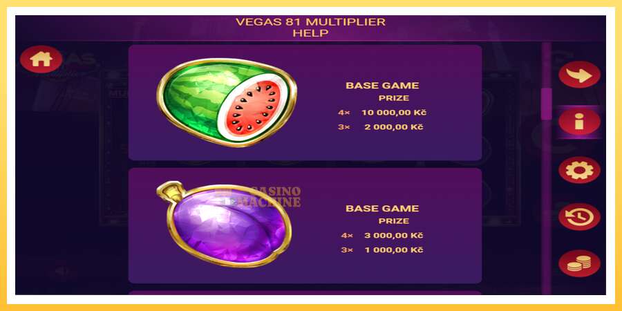 Vegas 81 Multiplier: ပိုက်ဆံအတွက်ကစား, ပုံ 3