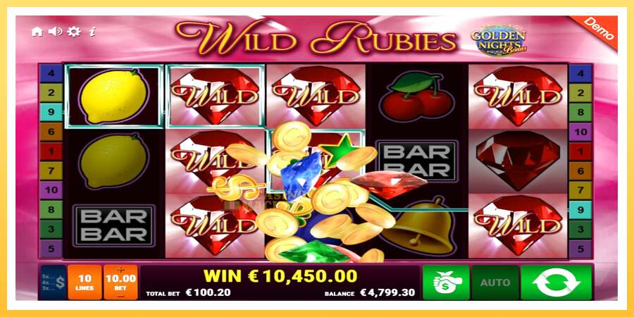 Wild Rubies Golden Nights: ပိုက်ဆံအတွက်ကစား, ပုံ 3