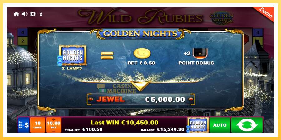 Wild Rubies Golden Nights: ပိုက်ဆံအတွက်ကစား, ပုံ 4