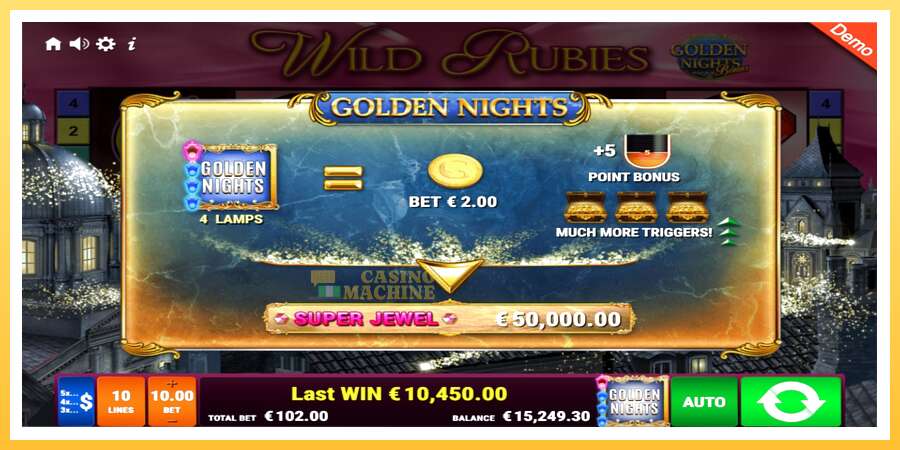 Wild Rubies Golden Nights: ပိုက်ဆံအတွက်ကစား, ပုံ 5