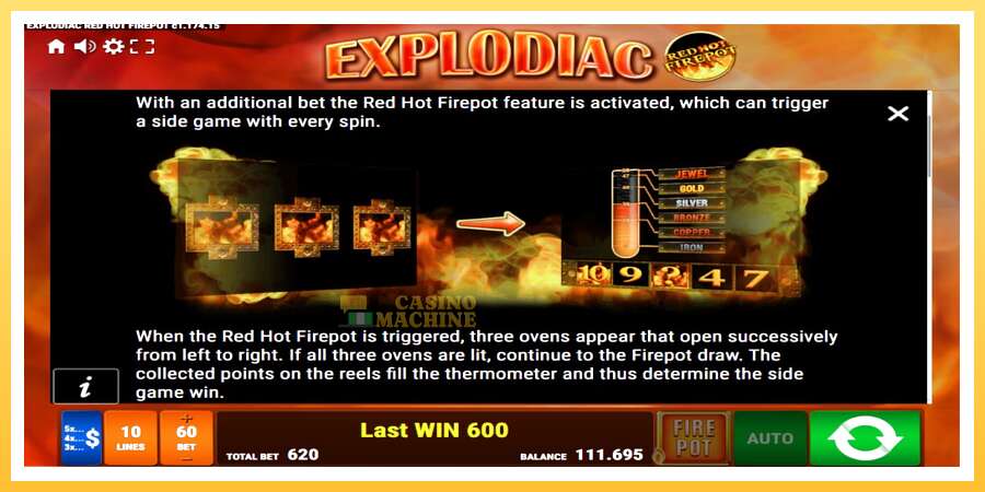 Explodiac Red Hot Firepot: ပိုက်ဆံအတွက်ကစား, ပုံ 7