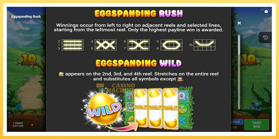 Eggspanding Rush: ပိုက်ဆံအတွက်ကစား, ပုံ 5