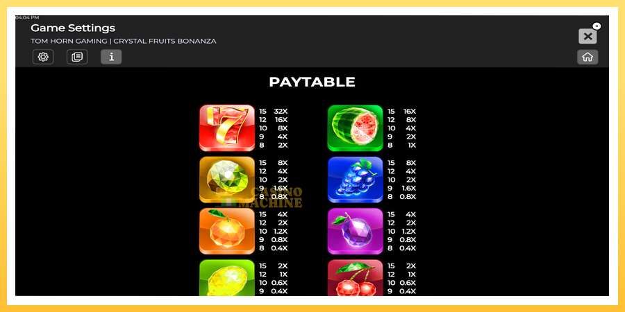 Crystal Fruits Bonanza: ပိုက်ဆံအတွက်ကစား, ပုံ 7