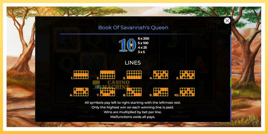 Book of Savannahs Queen: ပိုက်ဆံအတွက်ကစား, ပုံ 7