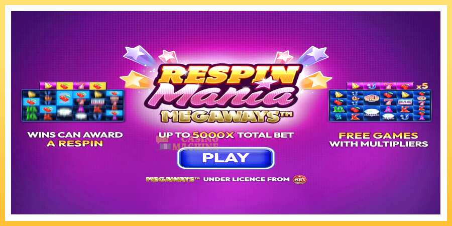 Respin Mania Megaways: ပိုက်ဆံအတွက်ကစား, ပုံ 1