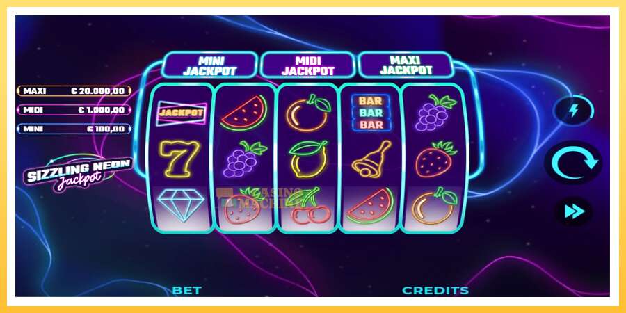 Sizzling Neon Jackpot: ပိုက်ဆံအတွက်ကစား, ပုံ 1